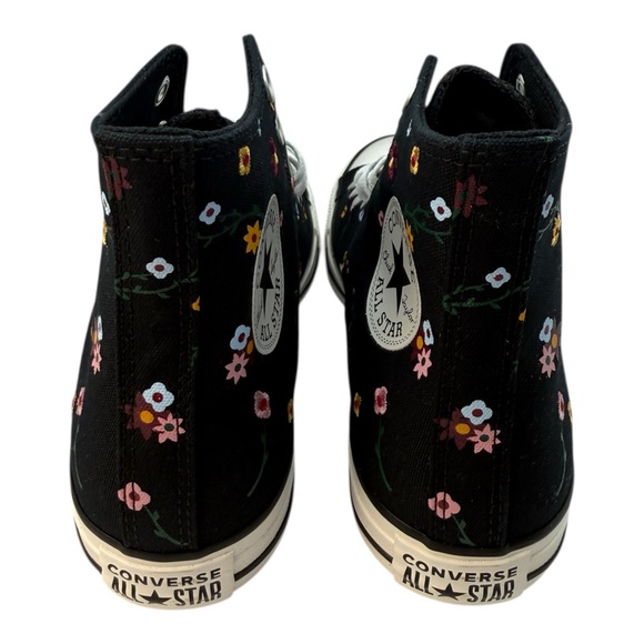 Converse Women's Chuck Taylor All Star Floral Embroidery High Top Shoe, Size 9.5 - Picture 8 of 11